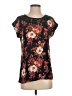 Carol Rose 100% Polyester Black Short Sleeve Top Size S - photo 1