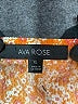 Ava Rose Orange Short Sleeve Blouse Size XL - photo 7