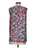 C&E Lifestyle Floral Blue Sleeveless Blouse Size S - photo 2