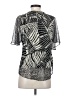 JM Collection Silver Short Sleeve Blouse Size S (petite) - photo 2