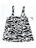 Assorted Brands Animal Print Black Swimsuit Top Size 8 - photo 1