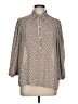 Max Studio 100% Polyester Tweed Gray 3/4 Sleeve Blouse Size L - photo 1
