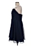 Alfred Angelo 100% Polyester Solid Blue Cocktail Dress Size M (estimated) - photo 5