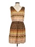 Lux II Print Brown Casual Dress Size M (petite) - photo 1