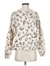 Mother 100% Cotton Animal Print Silver Pullover Sweater Size S - photo 1