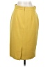Ann Taylor Solid Yellow Formal Skirt Size 2 - photo 2