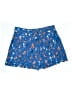 Equipment 100% Polyester Stars Blue Shorts Size 12 - photo 2
