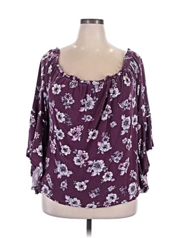 Time and Tru 3/4 Sleeve Blouse (view 1)
