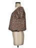 Max Edition Brown Short Sleeve Blouse Size S - photo 5