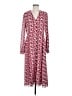MICHAEL Michael Kors 100% Polyester Print Red Casual Dress Size M - photo 1