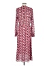 MICHAEL Michael Kors 100% Polyester Print Red Casual Dress Size M - photo 2