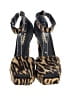 Burberry Animal Print Brown Tan Heels Size EU 38 - photo 2