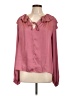 Current Air 100% Polyester Pink Long Sleeve Polo Size L - photo 1