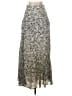 Nicholas 100% Polyester Paisley Silver Gray Casual Skirt Size 2 - photo 1