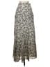 Nicholas 100% Polyester Paisley Silver Gray Casual Skirt Size 2 - photo 2