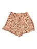 Adrienne Animal Print Tan Shorts Size S - photo 2