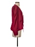 BCBGMAXAZRIA 100% Polyester Solid Pink Burgundy 3/4 Sleeve Blouse Size XXS - photo 4