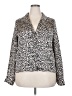 Kittenish 100% Polyester Animal Print Ivory Long Sleeve Blouse Size XXL - photo 1