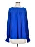 Banana Republic 100% Polyester Blue Long Sleeve Blouse Size S - photo 1
