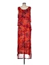 Sacred Threads 100% Rayon Tie-dye Red Cocktail Dress Size M - photo 2