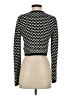 Karen Millen Black Long Sleeve Top Size S - photo 2