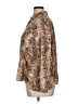 Dear John 100% Polyester Animal Print Brown Long Sleeve Blouse Size XL - photo 5