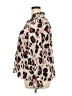 ELOQUII 100% Polyester Animal Print Brown Long Sleeve Blouse Size 18 - photo 5