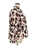 ELOQUII 100% Polyester Animal Print Brown Long Sleeve Blouse Size 18 - photo 4
