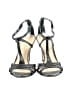 Antonio Melani 100% Leather Silver Black Heels Size 8 1/2 - photo 2