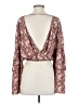 Peach Love 100% Polyester Brown Long Sleeve Blouse Size S - photo 2