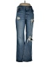 Lucky Brand Hearts Blue Jeans Size 4 - photo 1