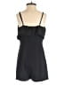 Aqua 100% Polyester Solid Black Romper Size XS - photo 2