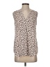 Vince Camuto 100% Polyester Tan Sleeveless Blouse Size XS - photo 1
