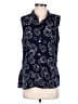 CAbi 100% Polyester Blue Sleeveless Blouse Size M - photo 1