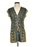 Assorted Brands 100% Polyester Paisley Green Cocktail Dress Size XS - photo 1