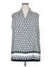 Cj Banks 100% Polyester Blue Sleeveless Blouse Size 2X - photo 1