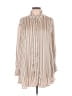 Zara Tan Long Sleeve Button-Down Shirt Size L - photo 1