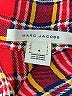 Marc Jacobs 100% Silk Plaid Red Long Sleeve Silk Top Size 4 - photo 7