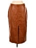 Lulus Brown Faux Leather Skirt Size L - photo 2