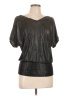 Assorted Brands Black Silver Short Sleeve Blouse Size 10 (estimated) - photo 1