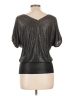 Assorted Brands Black Silver Short Sleeve Blouse Size 10 (estimated) - photo 2
