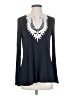 Max Studio Blue Long Sleeve Top Size S - photo 1