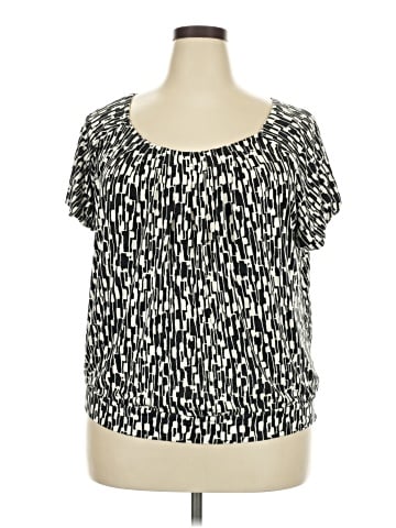 MICHAEL Michael Kors Short Sleeve Blouse (view 1)
