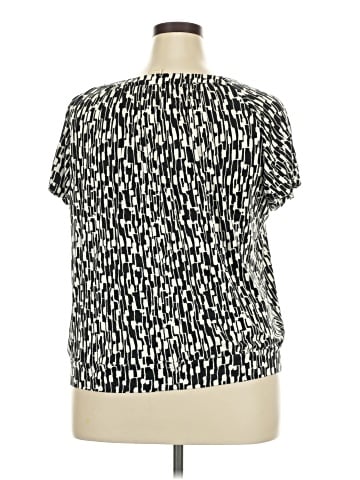 MICHAEL Michael Kors Short Sleeve Blouse (view 2)