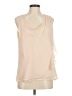 Gap 100% Polyester Ivory Sleeveless Blouse Size M - photo 1