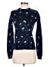 Kenzo 100% Laine (wool) Print Blue Wool Pullover Sweater Size M - photo 1