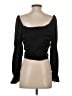 Lavish 100% Polyester Black Long Sleeve Blouse Size S - photo 2