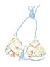 Unbranded Floral Blue Swimsuit Top Size XXS (estimated) - photo 1