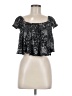 Raga 100% Viscose Black Short Sleeve Top Size M - photo 1