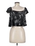 Raga 100% Viscose Black Short Sleeve Top Size M - photo 2